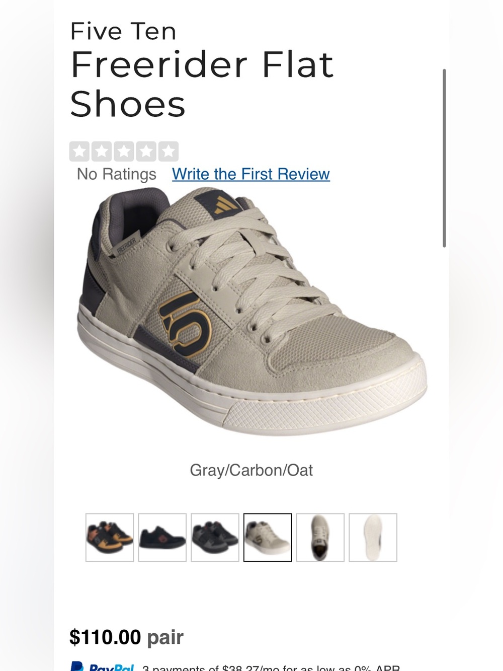 Kids Grey Freerider Skate/Bike shoes
